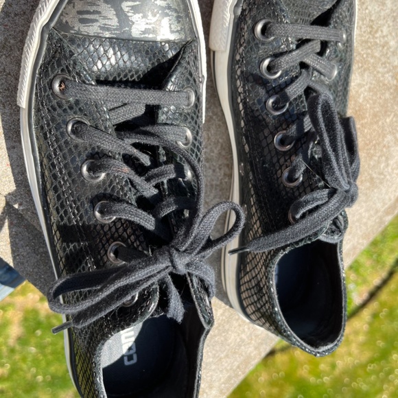 Converse Blk Embossed Snake 7.5 - Picture 8 of 12